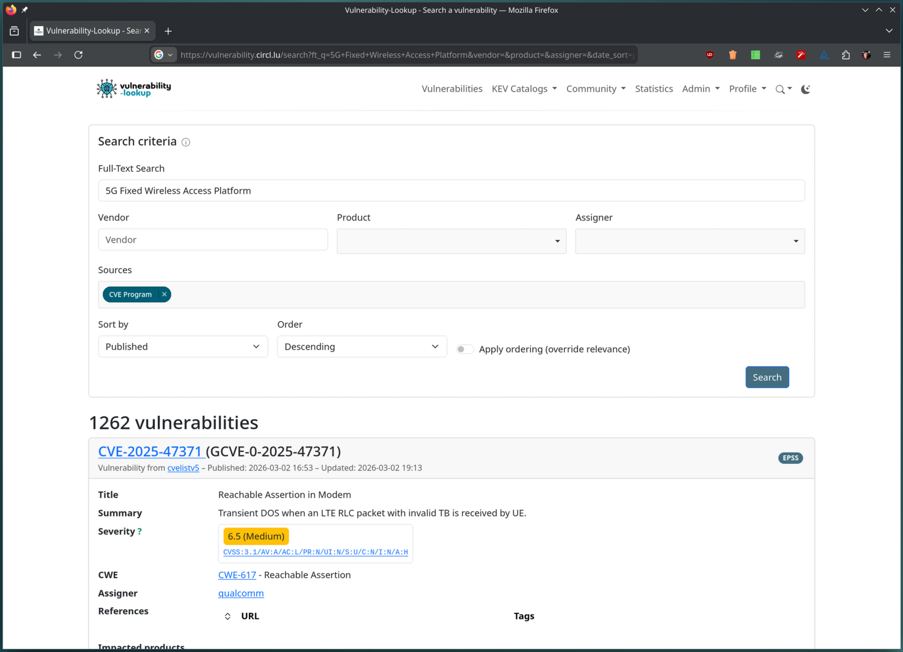 Full-text search by product